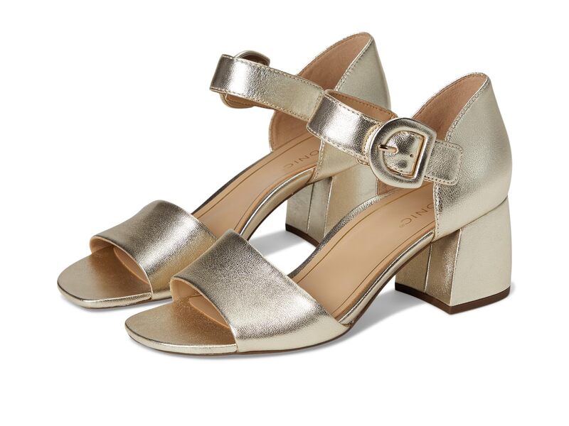 バイオニック レディース シューズ 踵 アンクル VIONIChardonnay Ankle Straps Gold Metaleather ゴールド