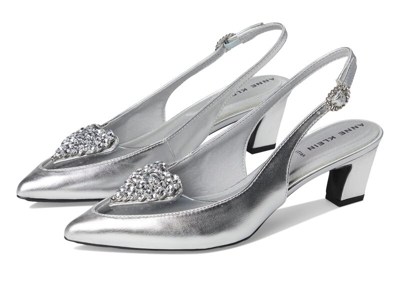 アンクライン レディース シューズ ヒール Anne Kleinviting Silver シルバー|ReVida 店