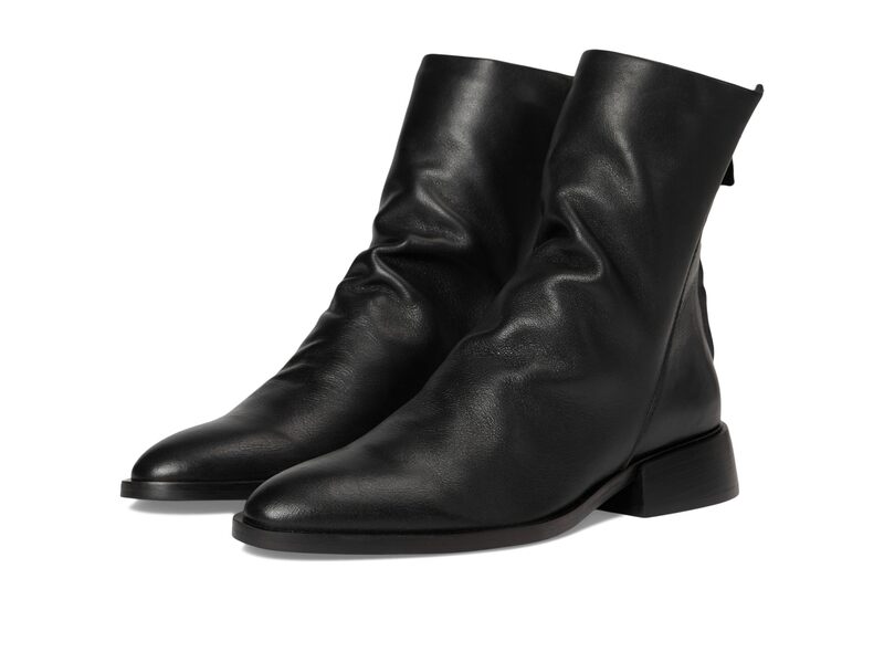 スティーブ マデン レディース シューズ ブーツ・レインブーツ Steve Maddenexie Black Leather ブラック