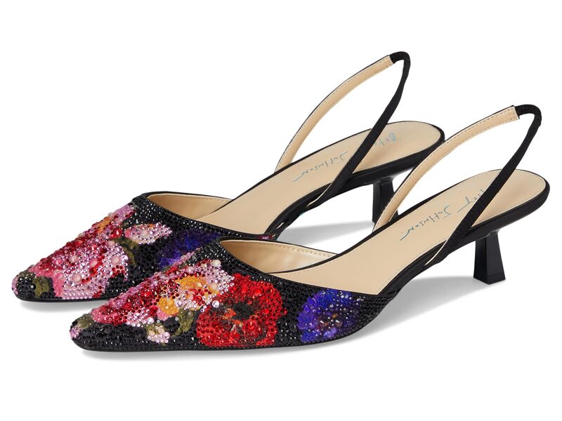ブルーバイベトシージョンソン レディース シューズ 踵 Blue by Betsey Johnson Oppal Black Flower Multi 黒いこと