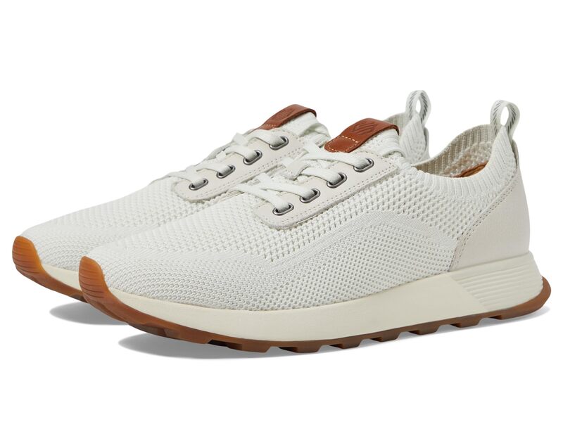 ジョンストンアンドマーフィー メンズ シューズ スニーカー ニット Johnston & Murphy Kinnon Knit Jogger Off White Knit オフホワイト