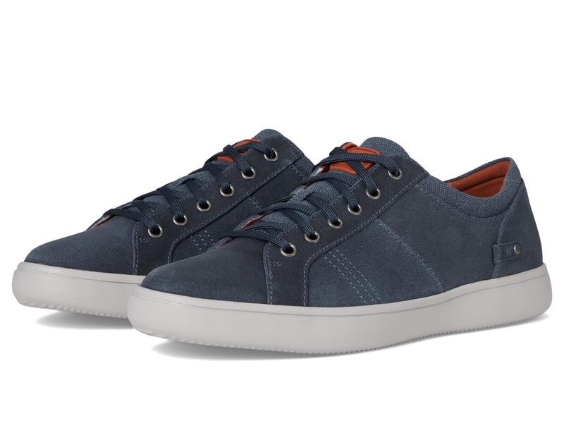鍵を掛ける界面 メンズ シューズ スニーカー Rockport Colle Tie Dark Blue Leather 青み