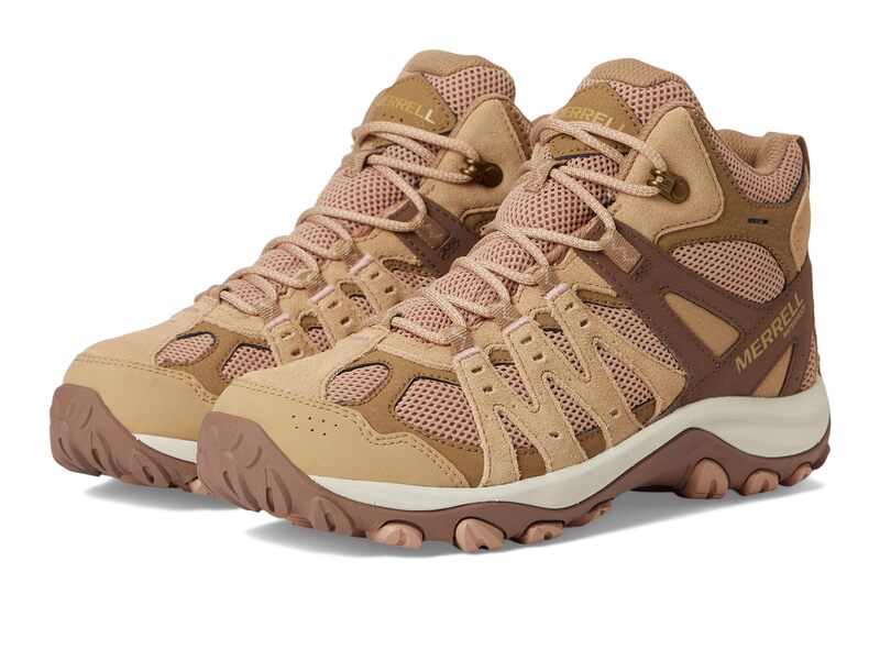 メレル レディース シューズ ブーツ・レインブーツ Merrell Accentor 3 Mid Wp Tan Rose タン