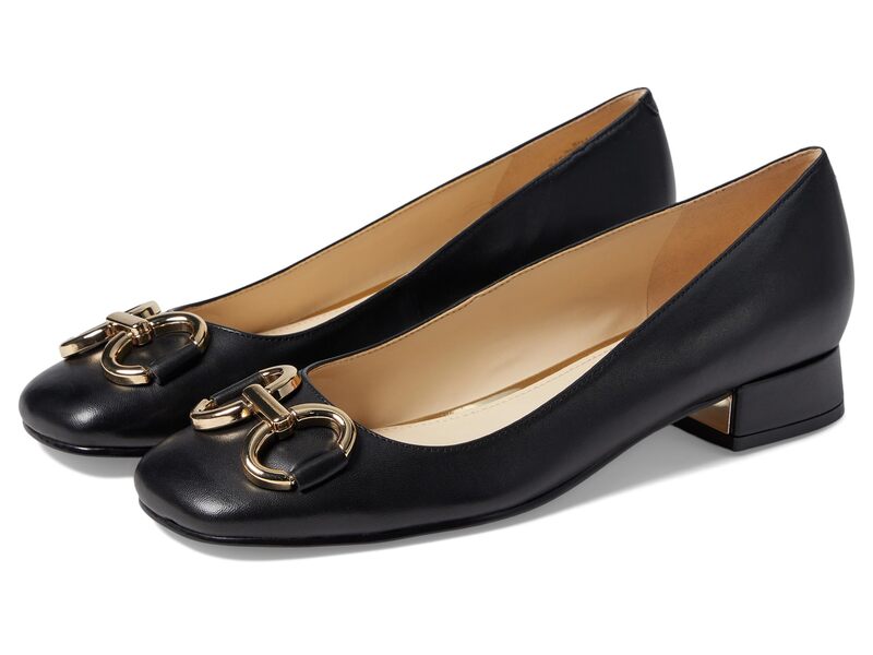 ナインウェスト レディース シューズ ヒール Nine West Works Black Leather ブラック