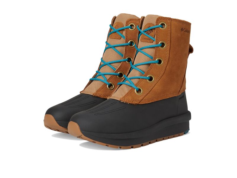 コロンビア レディース シューズ ブーツ・レインブーツ Columbia Moritza Shield Omni-Heat Elk/River Blue ブルー