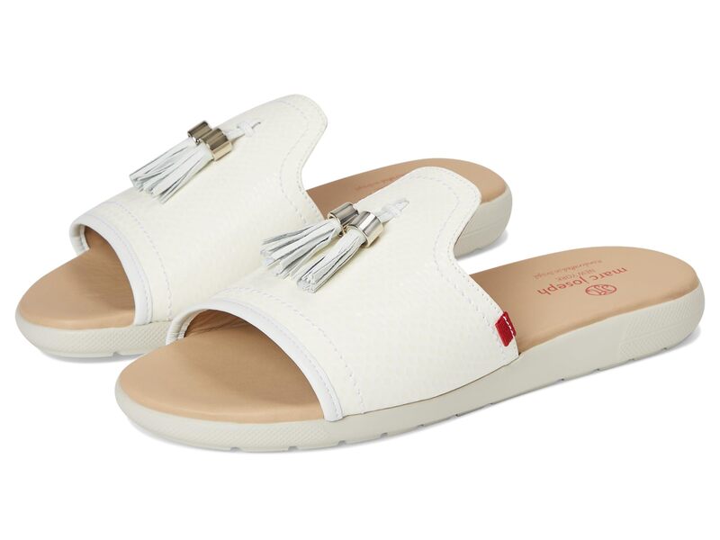 マークジョセフニューヨーク レディース シューズ ヒール Marc Joseph New York Riverside White Snake ホワイト