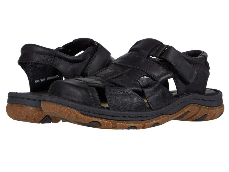 ボーン メンズ シューズ サンダル Born Cabot III Black Full Grain Leather ブラック