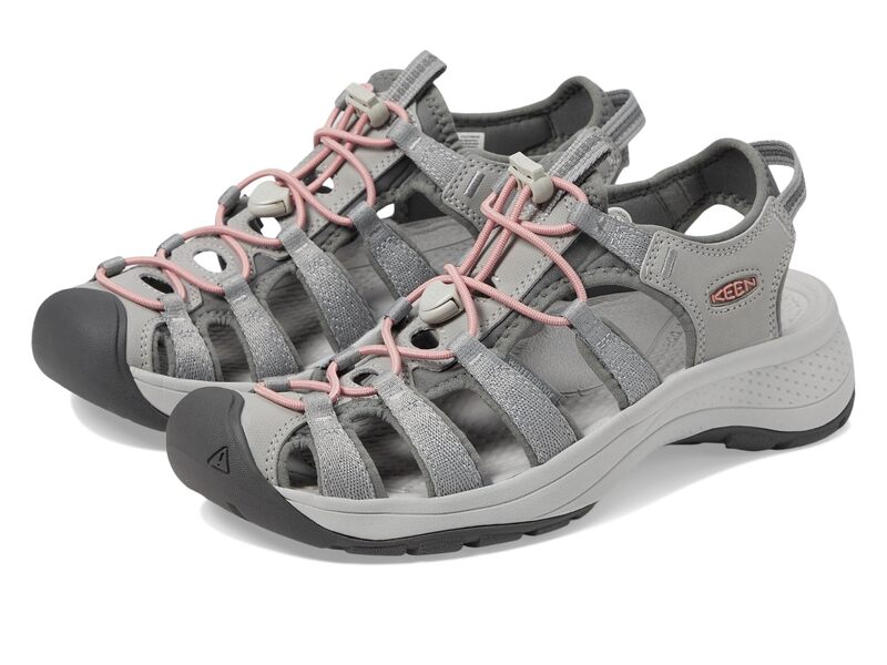 キーン レディース シューズ サンダル KEEN Astoria West Sandal Gray/Coral グレー|ReVida 店