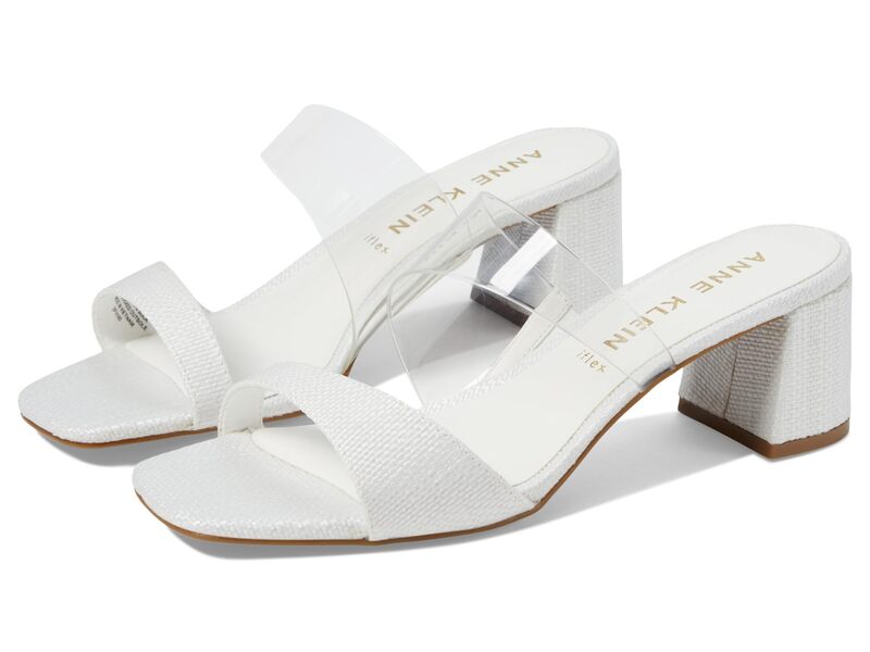 アンクライン レディース シューズ ヒール Anne Klein Kinder Clear/White ホワイト|ReVida 店