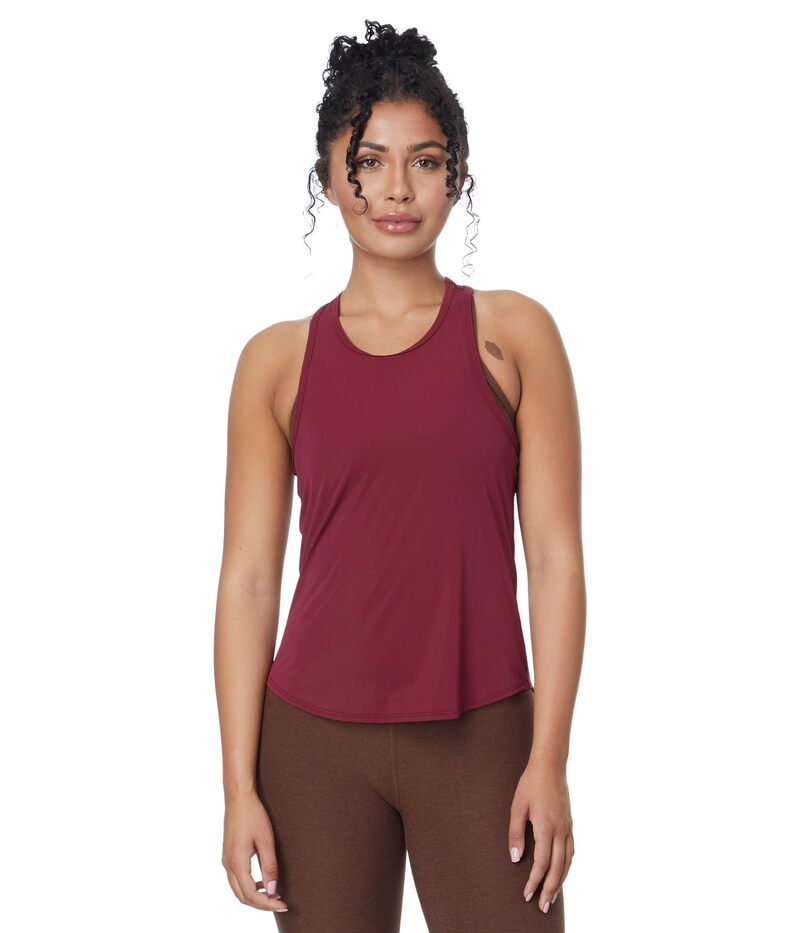 ビヨンドヨガ レディース トップス シャツ Beyond Yoga Powerbeyond Lite Resilientank Wine ワイン