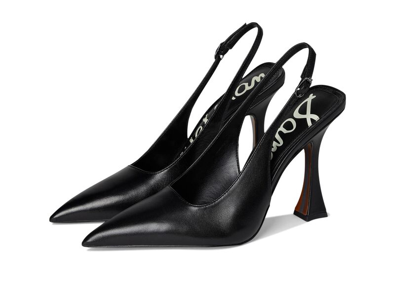 サムエデルマン レディース シューズ 踵 Sam Edelman Odette Black Smooth Leather 黒いこと