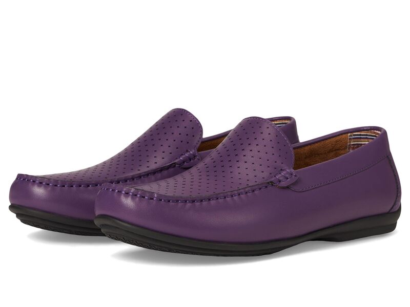 ステイシーアダムス メンズ シューズ スリッポン・ローファー Stacy Adams Conroy Moc Toe Driver Purple パープル|ReVida 店