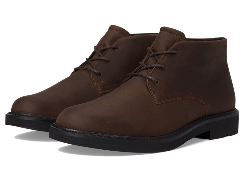 エコー メンズ シューズ ブーツ・レインブーツ レース ECCO London Lace Up Waterproof Chukka Boots Cocoa Brownubuck ブラウン｜ReVida 店