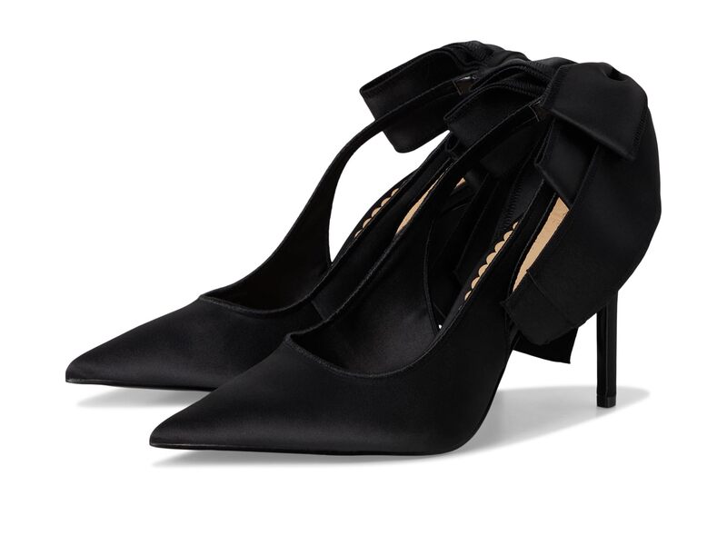 スティーブ マデン レディース シューズ 踵 Steve Madden Teacup Black Satin 黒いこと