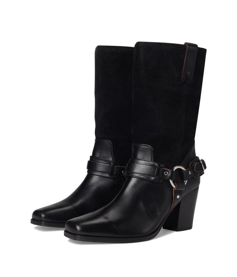 フライ レディース シューズ ブーツ・レインブーツ Frye Shiloharness Belted Black ブラック｜ReVida 店