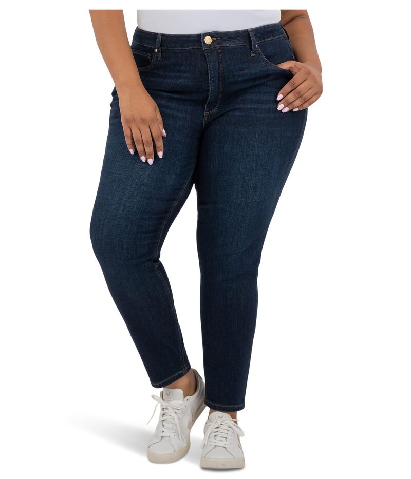 カットフロムザクロス レディース ボトムス デニムパンツ プラスサイズ アンクル KUT from the Kloth Plusize Naomi High-Rise Fab Ankle Girlfriend Regular Hem Courageously