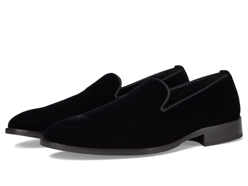 ジョンストンアンドマーフィー メンズ シューズ スリッポン・ローファー Johnston & Murphy Gavney Slip-On Loafers Black Velvet ブラック