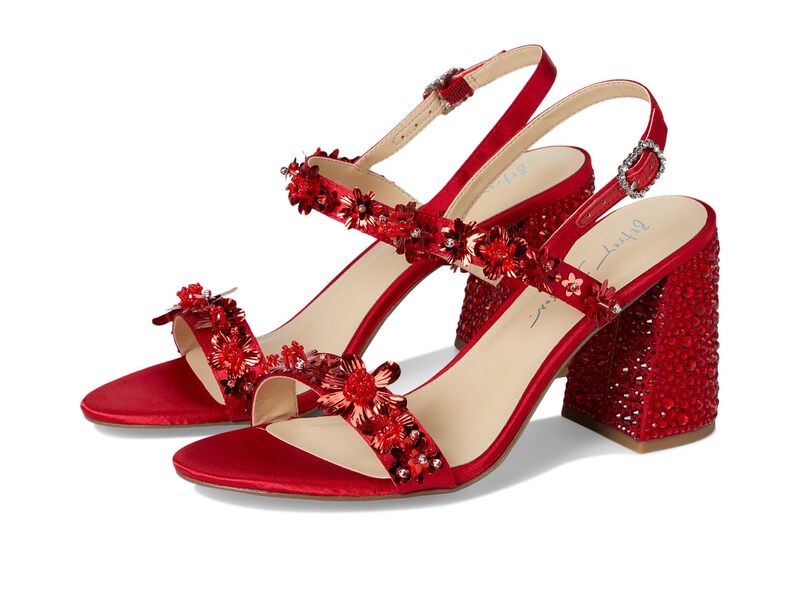 ブルーバイベトシージョンソン レディース シューズ 踵 Blue by Betsey Johnson Drue Red 赤いこと