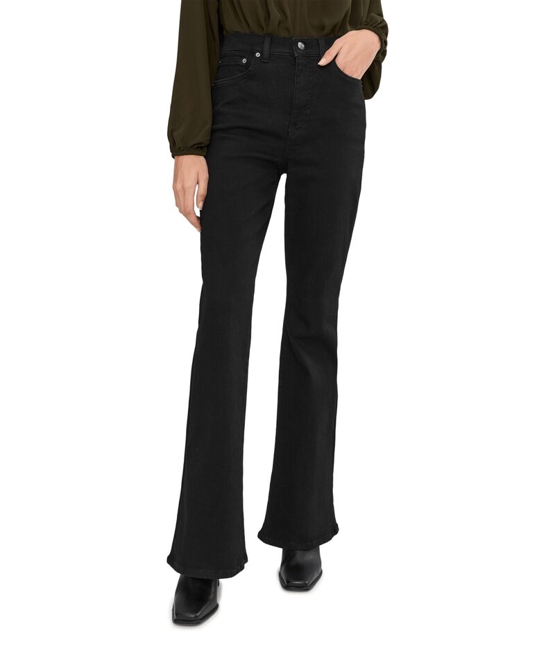 メイドウェル レディース ボトムス デニムパンツ Madewell Stretch Flare Black Rinse Wash ブラック|ReVida 店