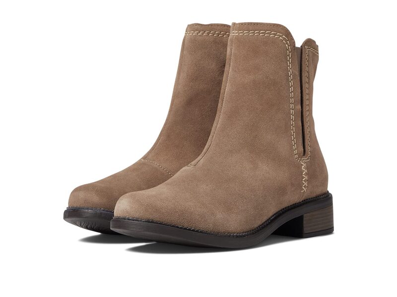 クラークス レディース シューズ ブーツ・レインブーツ Clarks Maye Zipebble Suede