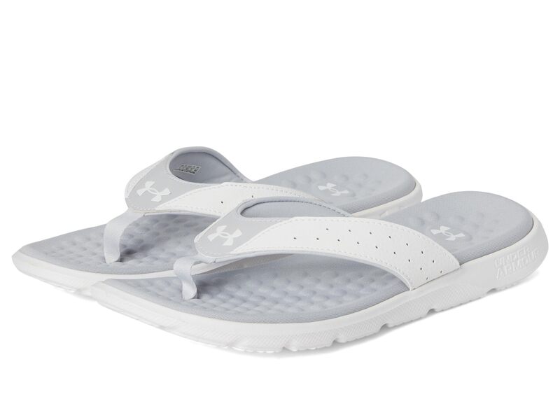 アンダーアーマー メンズ シューズ サンダル Under Armour Ignite 7 Flip-Flop White/Halo Gray/White ホワイト