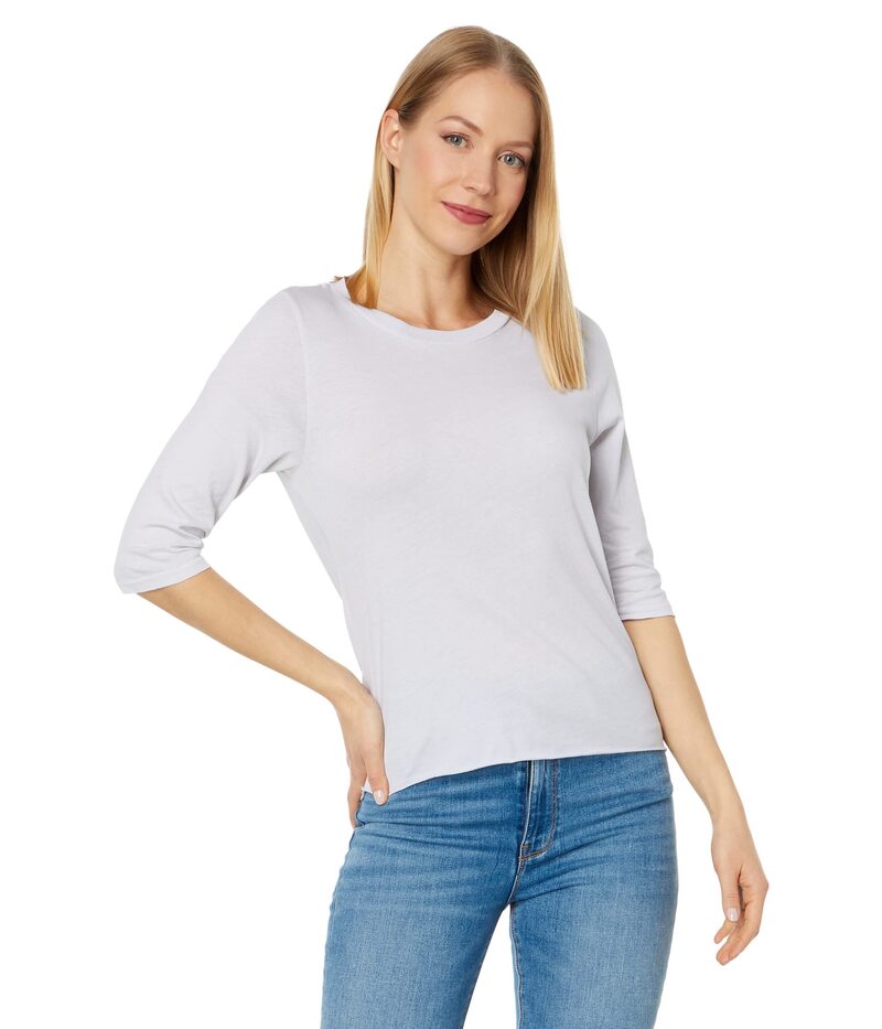 ラメイド レディース トップス シャツ LAmade Santa Monica Mitered Back Elbow Length Tee Grey Fog グレー