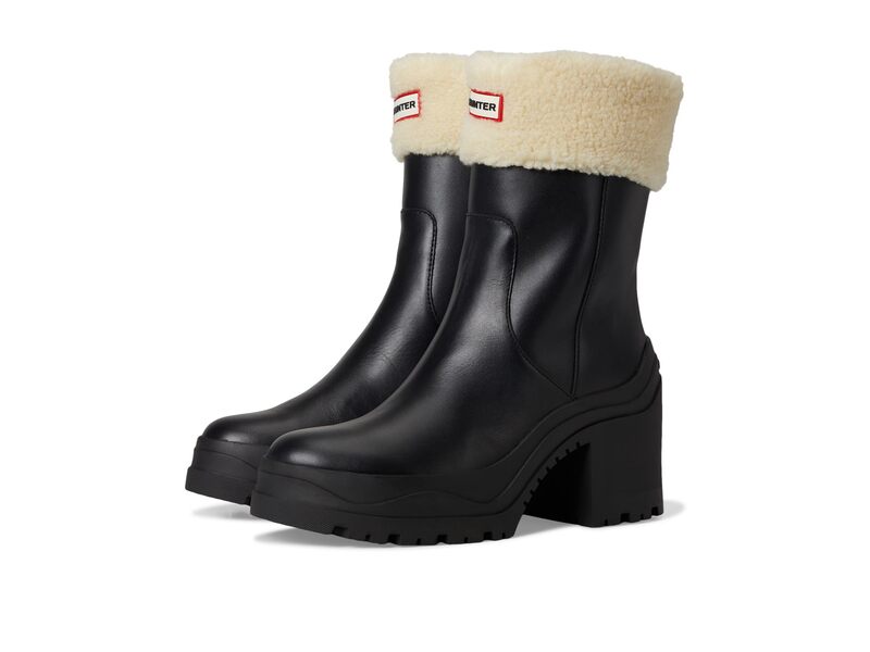 ハンター レディース シューズ ブーツ・レインブーツ Hunter Marisol Black Leather ブラック