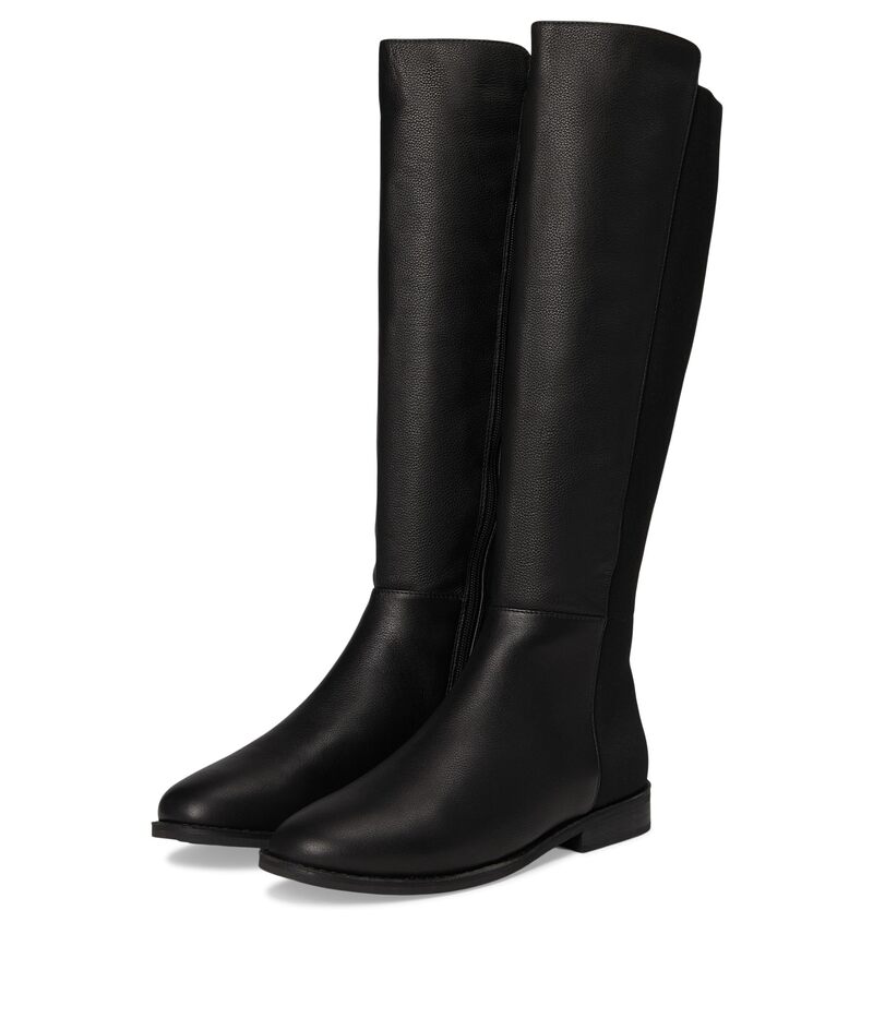 ケネスコール レディース シューズ ブーツ・レインブーツ トール Gentle Souls by Kenneth Colemma Tall 5050 Boots Black Leather ブラック