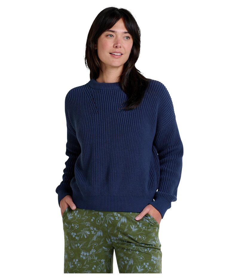 ドード アンドコー レディース アウター ニット・セーター Toad&Co Bianca Shaker Crew Sweater True Navy ネイビー