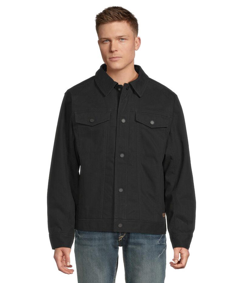 アリアト メンズ アウター コート ジャケット Ariat Canvas Rancher Jacket Black ブラック