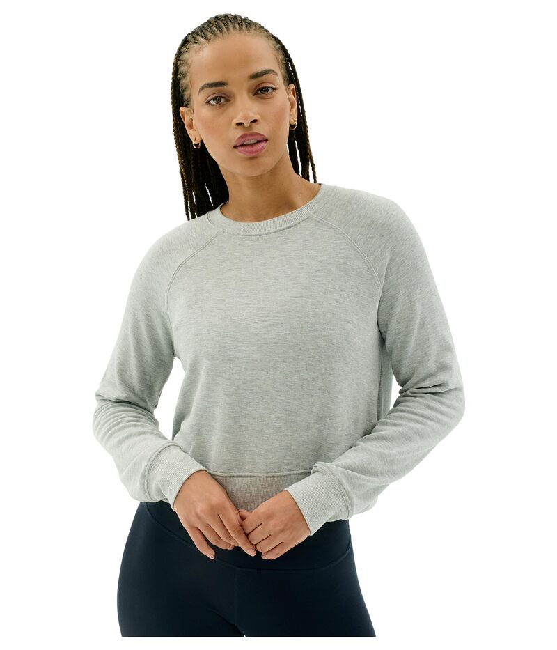 スピリッツフィフティファイブ レディース アウター パーカー・スウェット プルオーバー フリース Splits59 Brooks Fleece Long Sleeve Sweatshirt Heather Grey 薄墨色