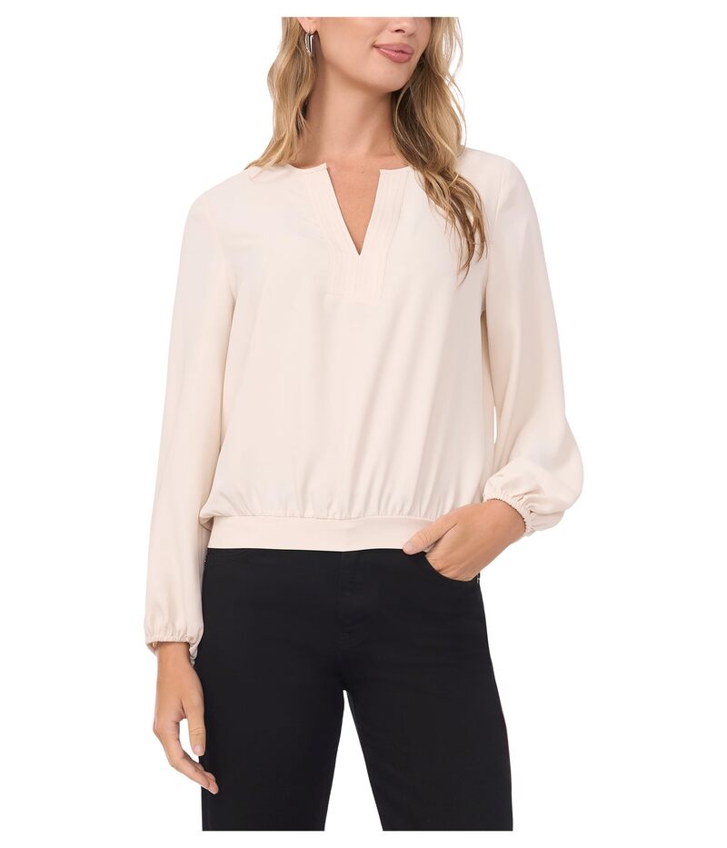 ヴィンスカムート レディース トップス シャツ Vince Camuto Long Sleeve Half Placket Birch｜ReVida 店