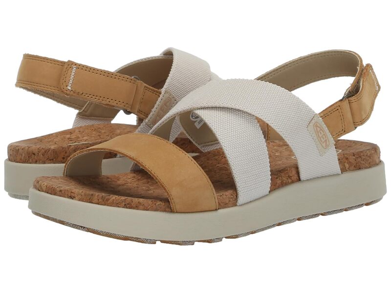 キーン レディース シューズ サンダル KEEN Elle Crisscross Birch/Curry
