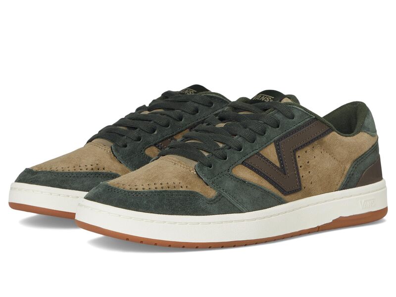 バンズ メンズ シューズ スニーカー Vans Lowland 2.0 Pig Suede Green/Multi グリーン
