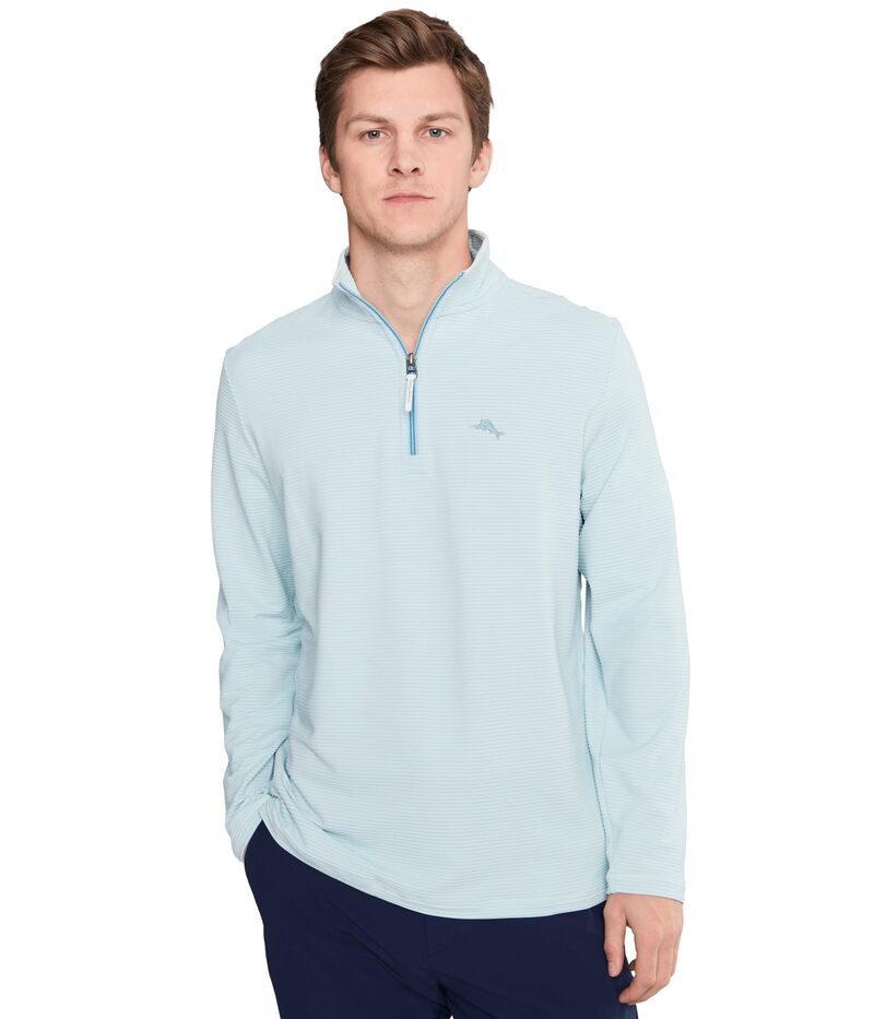 トッミーバハマ メンズ アウター パーカー・スウェット ハーフジップ Tommy Bahama Costa Wave Half Zip Starlight Blue ブルー