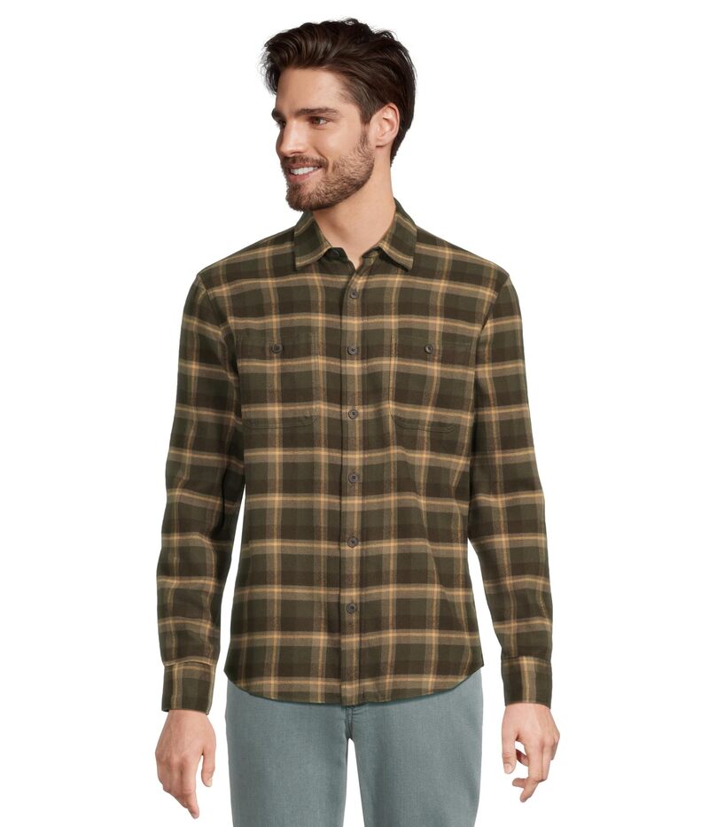 ファレティ メンズ トップス シャツ Faherty Heirloom Portuguese Flannel Garret Verde Plaid チェック