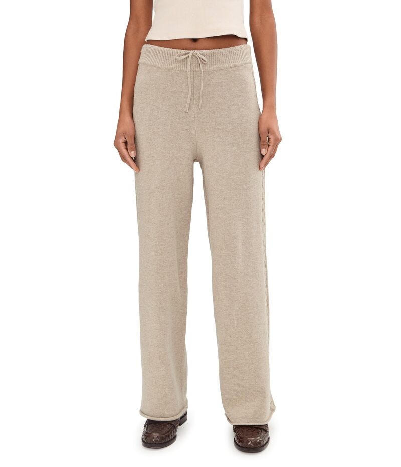 スプレンディット レディース ボトムス 心地好いズボン下 プルオーバー Splendid Jet Set Sweater Pants Cappucino Heather ギョリュウモドキ ボトムス-レディースファッション