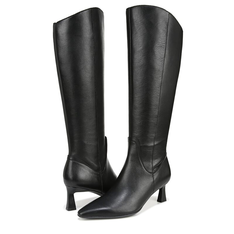 ナチュライザー レディース シューズ ブーツ・レインブーツ Naturalizer Deesha Knee High Boots Black Leather ブラック