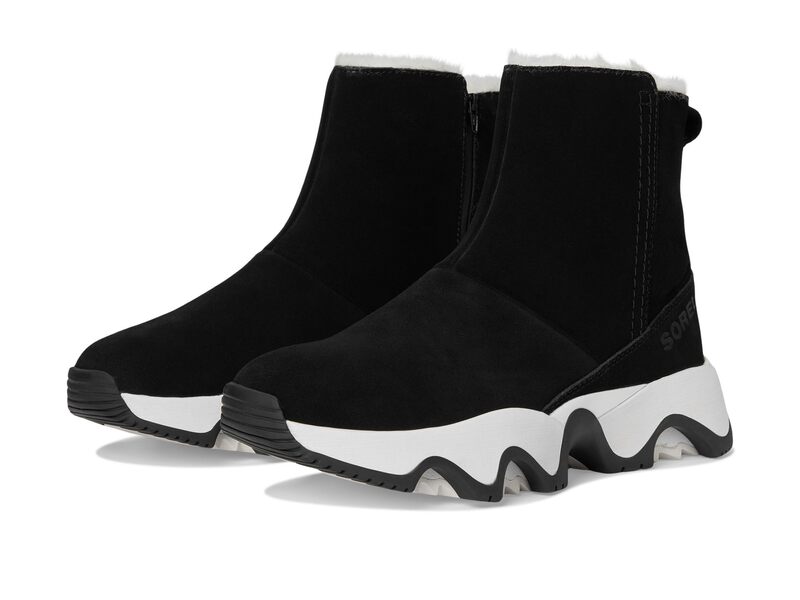 ソレル レディース シューズ ブーツ・レインブーツ SOREL Kinetic Impact Short Boot Waterproof Black/Sea Salt ブラック