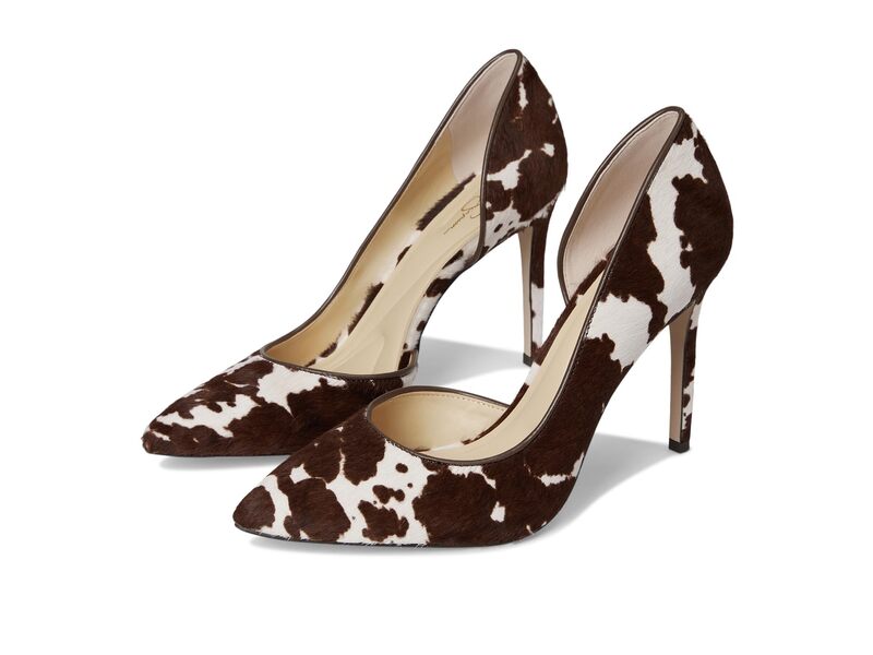 ジェシカシンプソン レディース シューズ ヒール Jessica Simpson Prizma D'Orsay Pump Dark Brown/White ホワイト｜ReVida 店