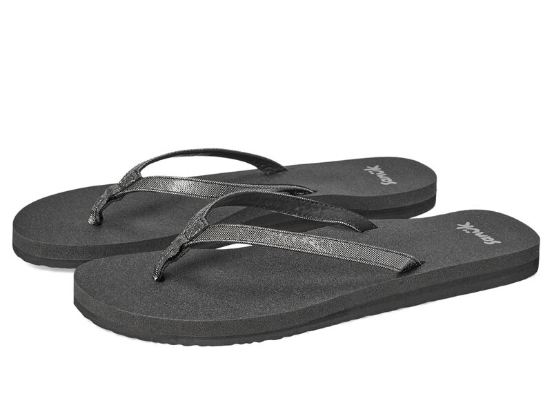 サヌーク レディース シューズ サンダル Sanuk Yoga Joy II Bling Silver シルバー