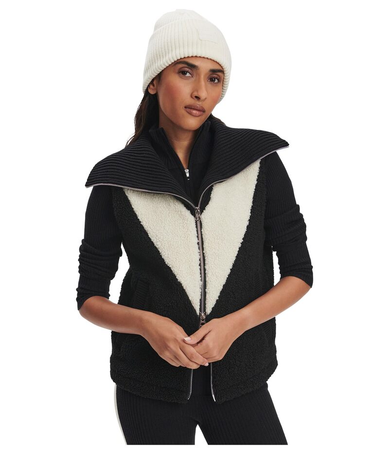 バーレイ レディース アウター コート ジレ Varley Caspian Sherpa Gilet Black ブラック