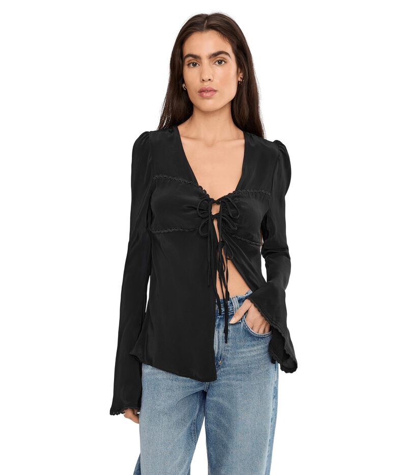 フリーピープル レディース トップス シャツ Free People Bali Ariel Top Black ブラック