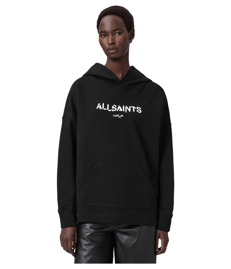 オールセインツ レディース アウター パーカー・スウェット AllSaintstatic Etie Hoody Black ブラック｜ReVida 店