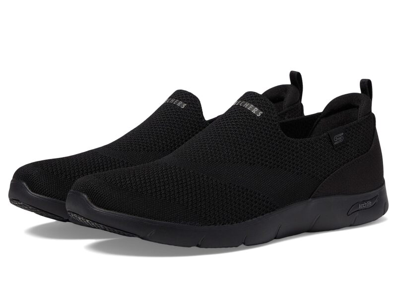 スケッチャーズ レディース シューズ スニーカー SKECHERS Arch Fit Refine - Iris Black 黒いこと