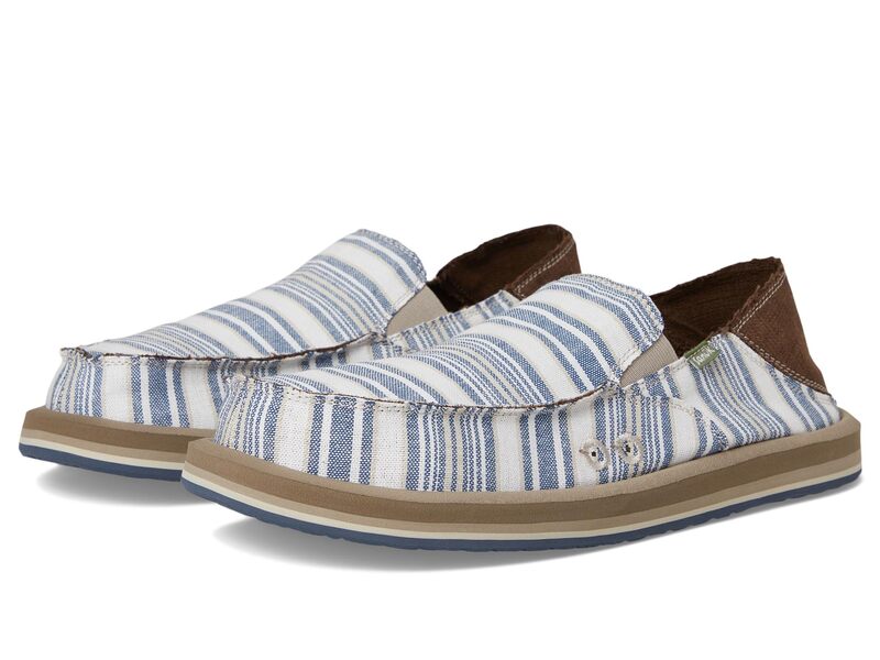 サヌーク メンズ シューズ Sanuk Donny Nautical Navy Multi 米国海軍