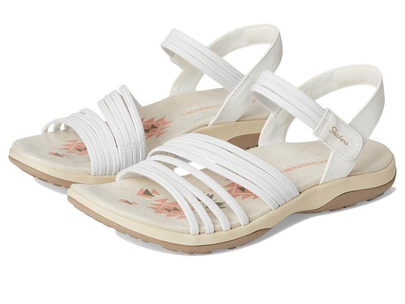 スケッチャーズ レディース シューズ サンダル SKECHERS Reggae Slim - Coffee Run White ホワイト