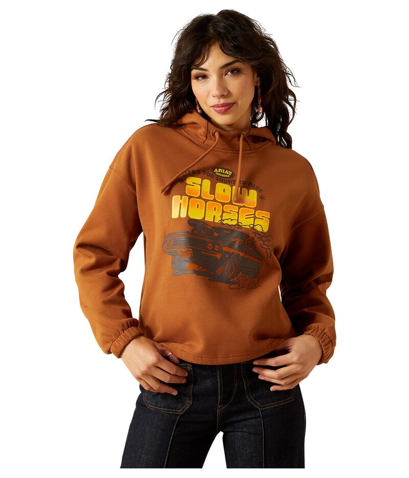アリアト レディース アウター パーカー・スウェット Ariat Essential Sendero Slow Horses Hoodie Glazed Ginger