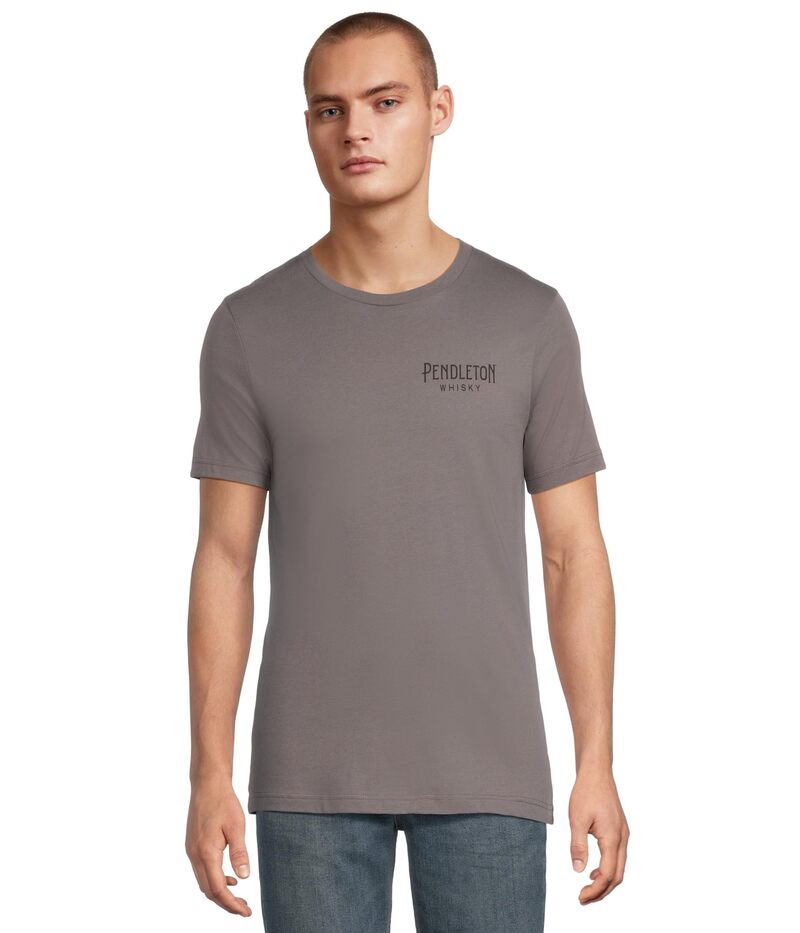 ペンドルトン メンズ トップス シャツ グラフィック Pendleton Whisky Rodeo Graphic Tee Asphalt/Black ブラック