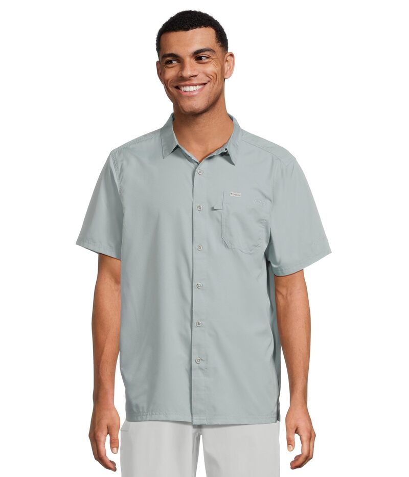 コロンビア メンズ トップス シャツ Columbia Slack Tide Camp Shirt Crushed Blue ブルー